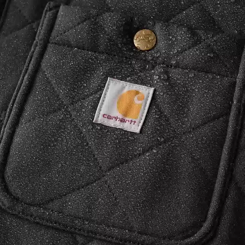 Rain Defender® loszittend, zwaar gewatteerd overhemdjasje met drukknopen aan de voorkant