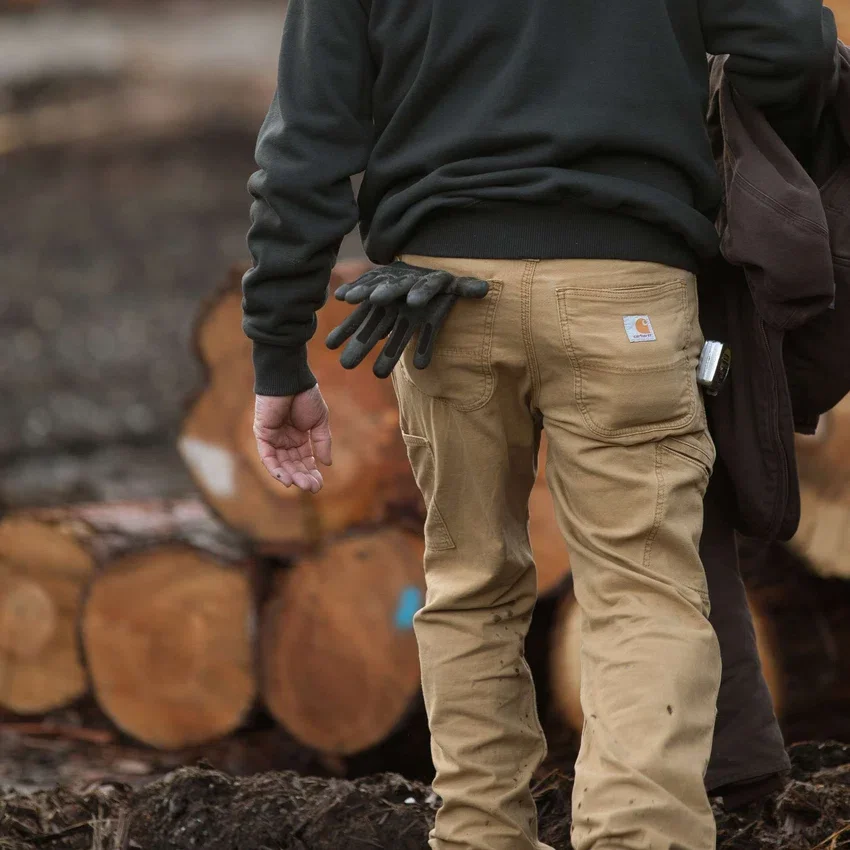 Relaxed Straight Rigby canvasbroek met dubbele knieversterking - Werkbroek