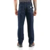 Relaxed Straight Rugged Flex®-loggerjeans met dubbele knieversterking – werkjeans