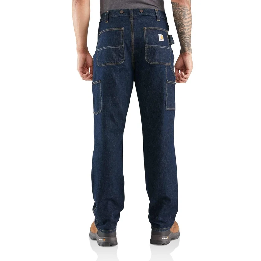 Relaxed Straight Rugged Flex®-loggerjeans met dubbele knieversterking – werkjeans