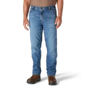 Relaxed Straight Rugged Flex-werkjeans voor heren