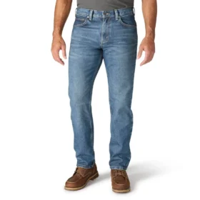 Relaxed Straight Rugged Flex-werkjeans voor heren