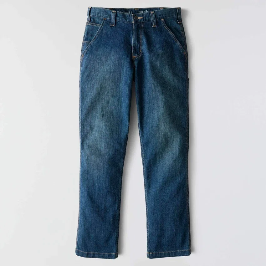Relaxed Straight Rugged Flex-werkjeans voor heren