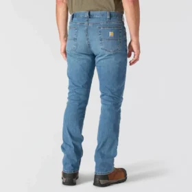 Relaxed Straight Rugged Flex-werkjeans voor heren