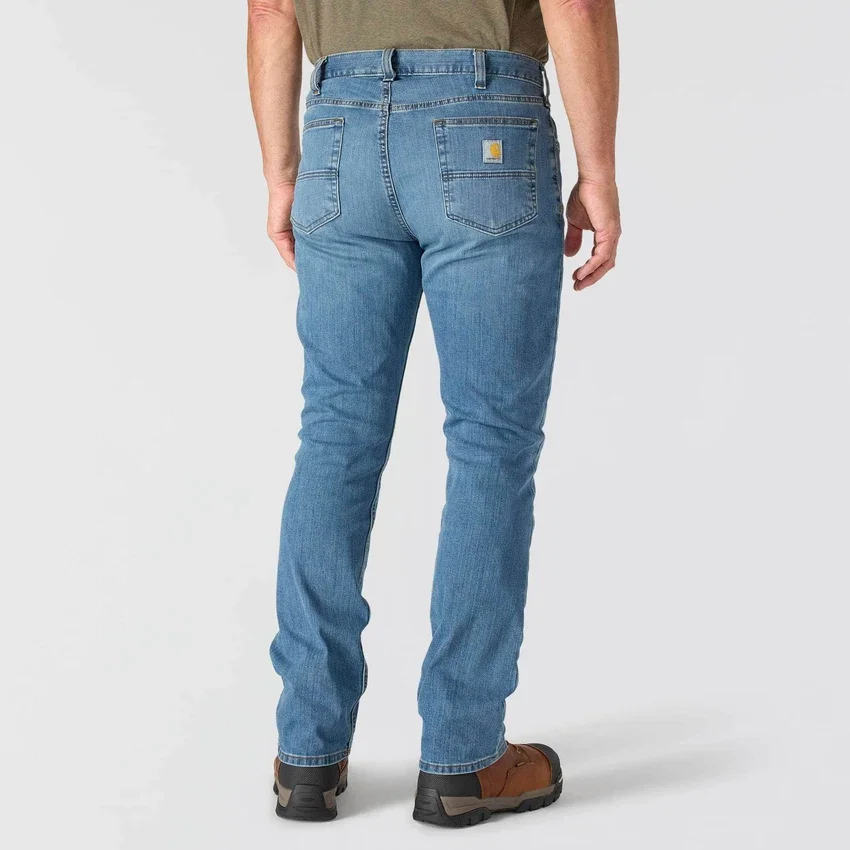 Relaxed Straight Rugged Flex-werkjeans voor heren