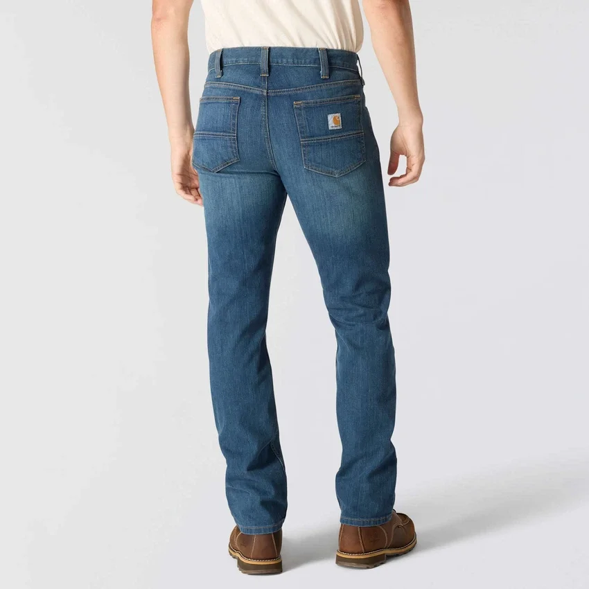 Relaxed Straight Rugged Flex-werkjeans voor heren