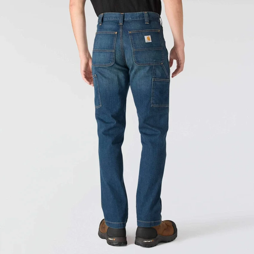 Relaxed Straight Rugged Flex-werkjeans voor heren