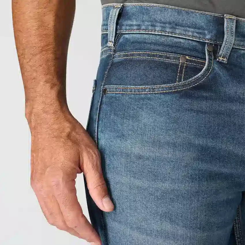Relaxed Straight Rugged Flex-werkjeans voor heren