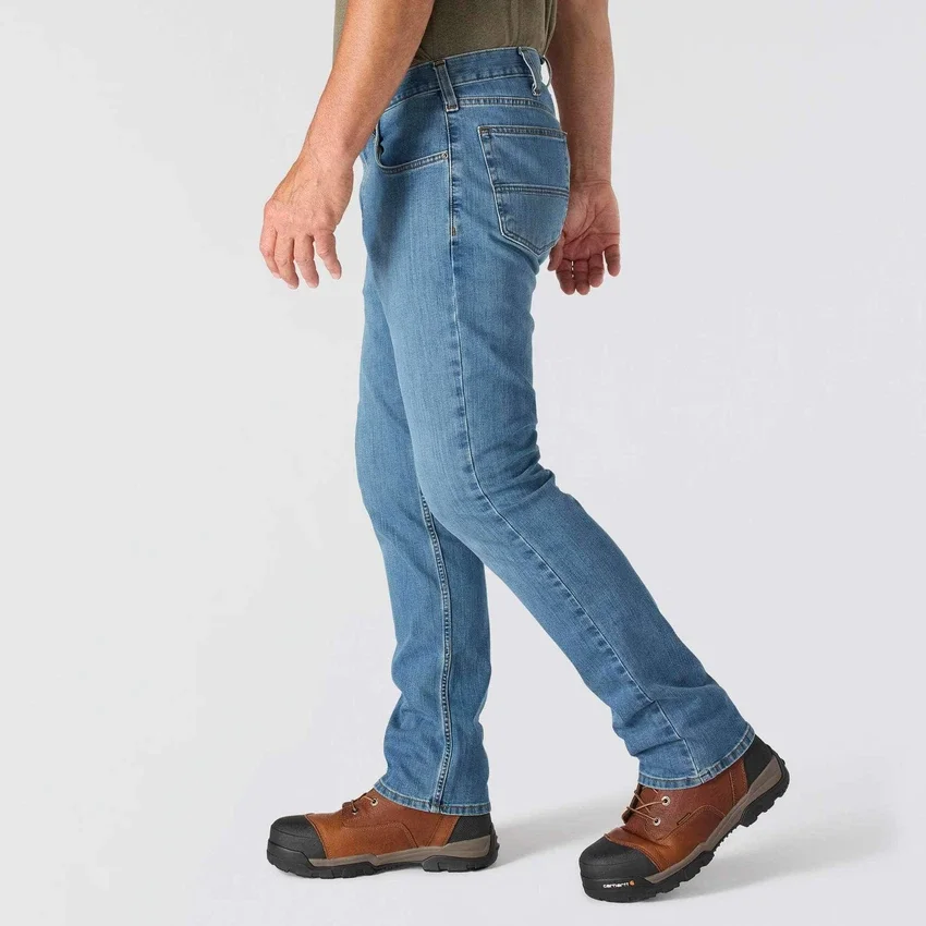Relaxed Straight Rugged Flex-werkjeans voor heren