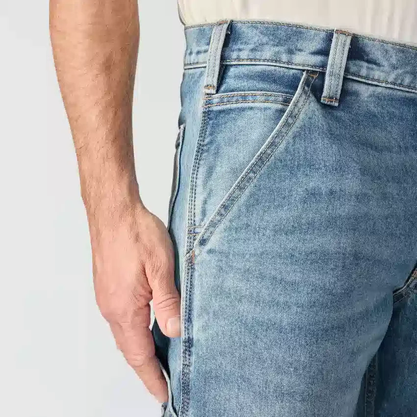 Relaxed Straight Rugged Flex-werkjeans voor heren