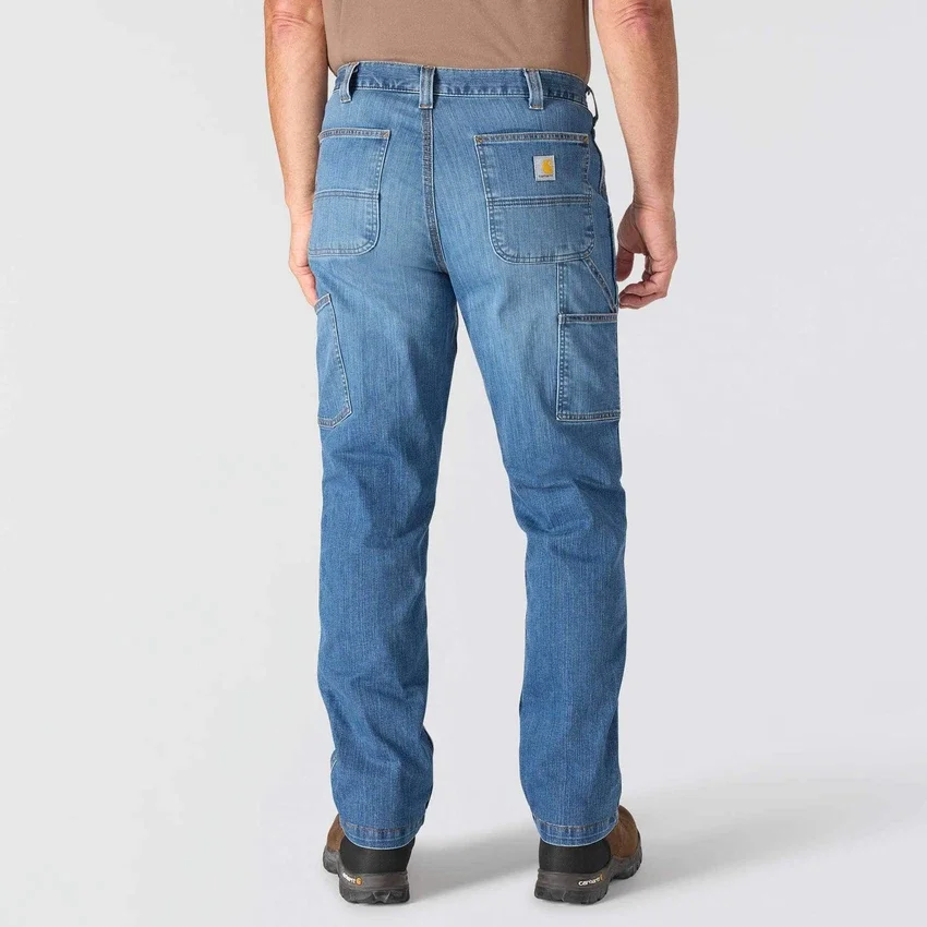 Relaxed Straight Rugged Flex-werkjeans voor heren
