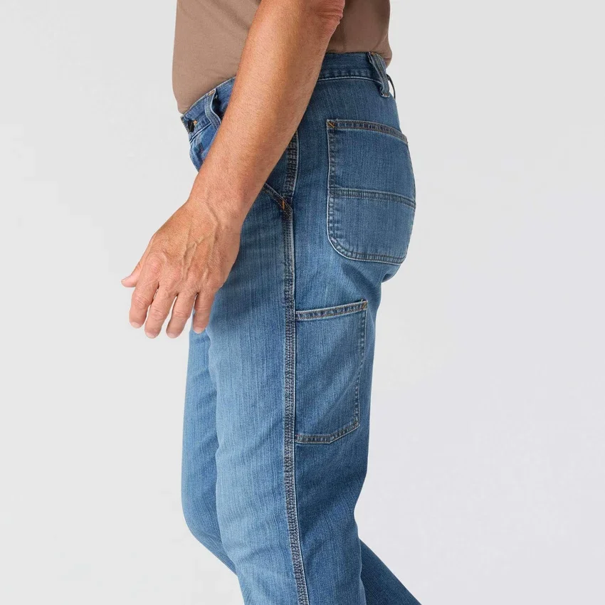 Relaxed Straight Rugged Flex-werkjeans voor heren