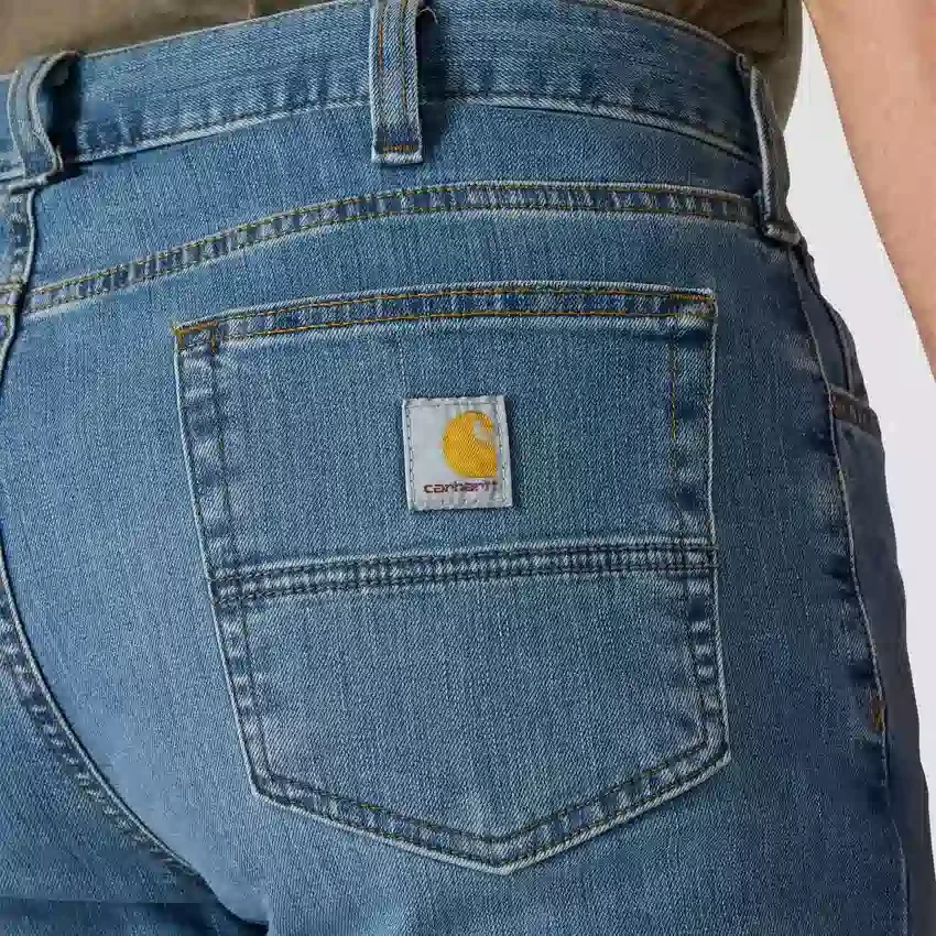 Relaxed Straight Rugged Flex-werkjeans voor heren
