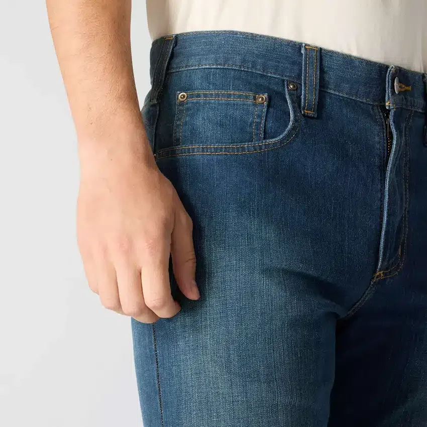 Relaxed Straight Rugged Flex-werkjeans voor heren