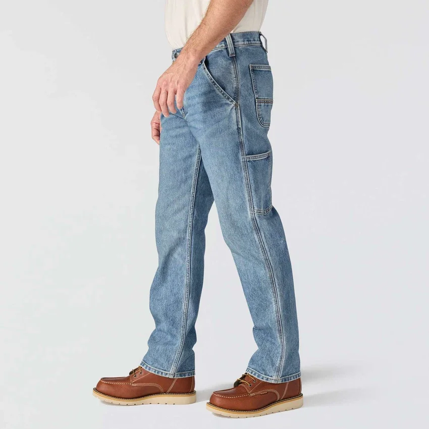 Relaxed Straight Rugged Flex-werkjeans voor heren