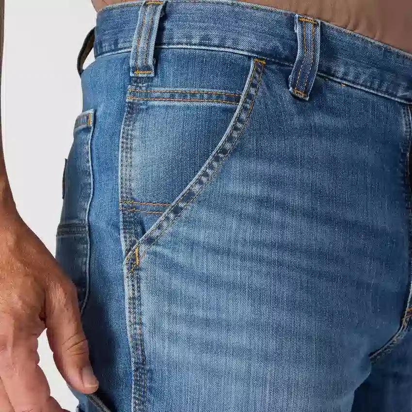 Relaxed Straight Rugged Flex-werkjeans voor heren