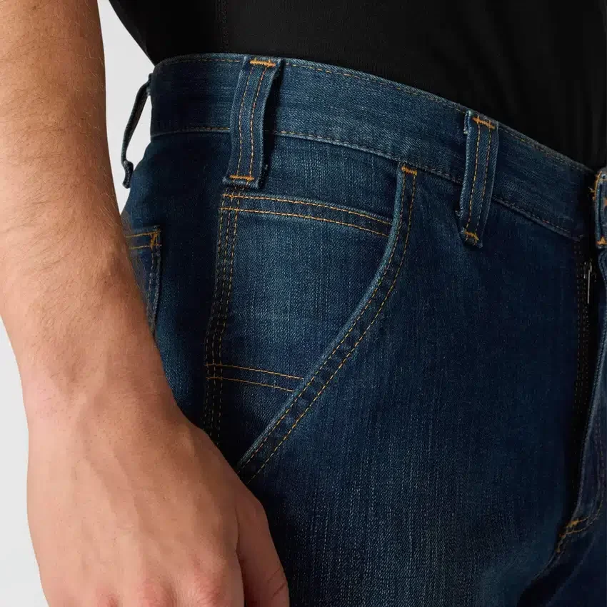 Relaxed Straight Rugged Flex-werkjeans voor heren