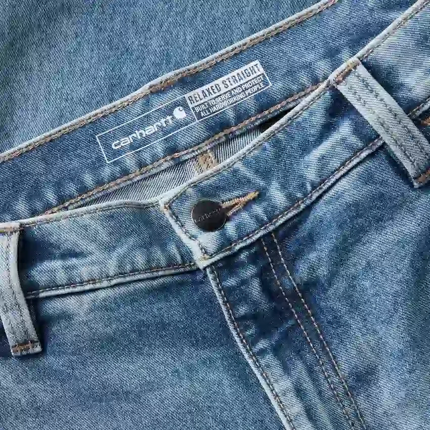 Relaxed Straight Rugged Flex-werkjeans voor heren