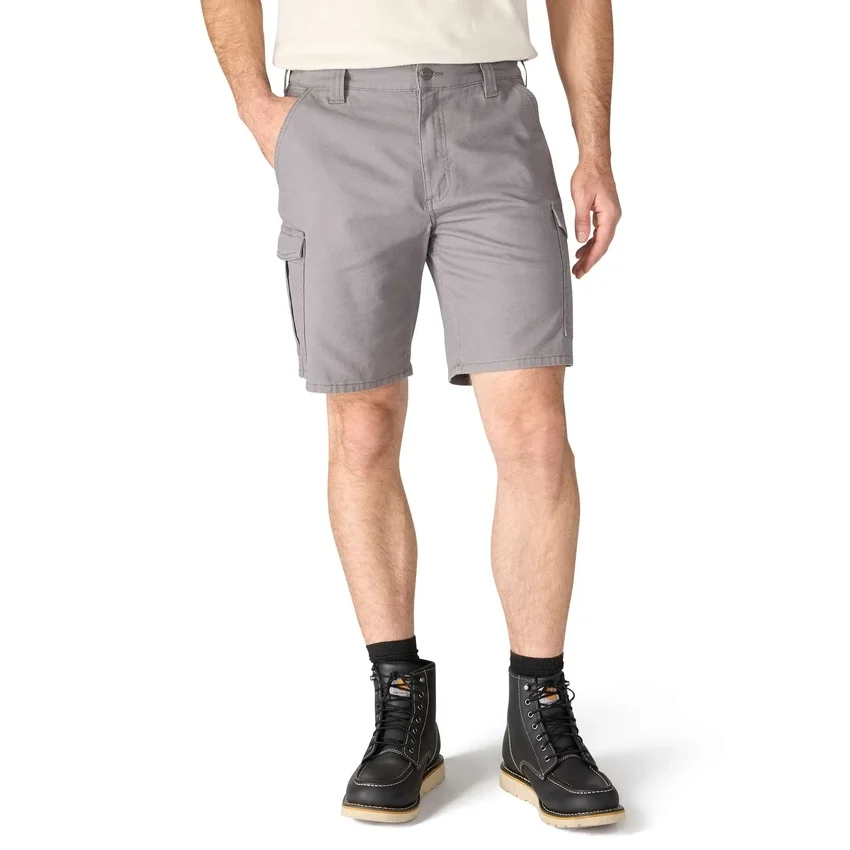 Relaxte pasvorm 9" Rigby canvas cargoshorts – werkshorts
