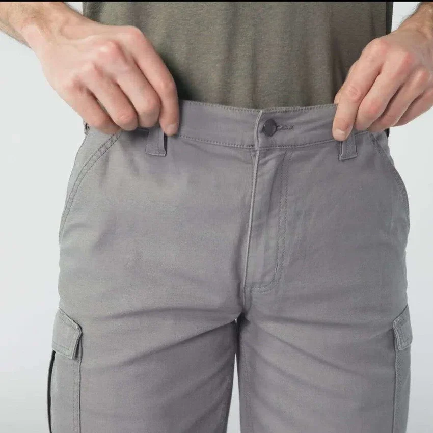 Relaxte pasvorm 9" Rigby canvas cargoshorts – werkshorts