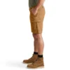 Relaxte pasvorm 9" Rigby canvas cargoshorts – werkshorts