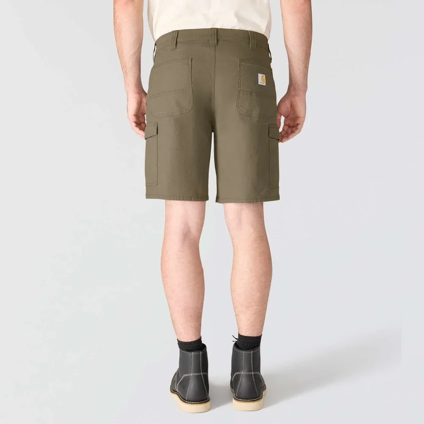 Relaxte pasvorm 9" Rigby canvas cargoshorts – werkshorts