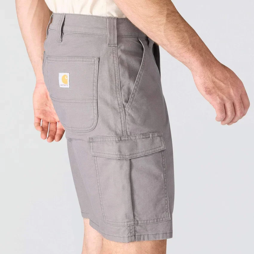 Relaxte pasvorm 9" Rigby canvas cargoshorts – werkshorts