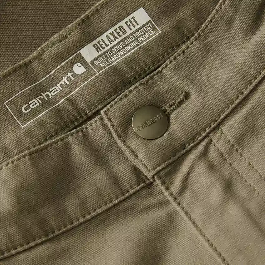 Relaxte pasvorm 9" Rigby canvas cargoshorts – werkshorts