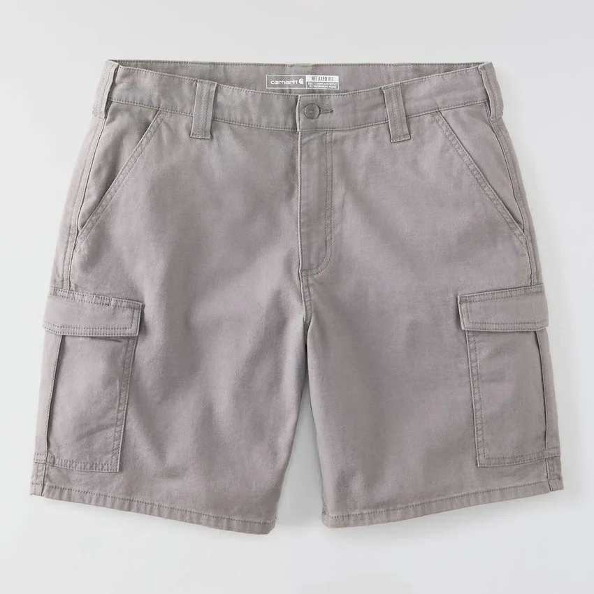 Relaxte pasvorm 9" Rigby canvas cargoshorts – werkshorts