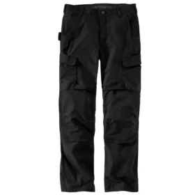 Relaxte, rechte cargo-broek met dubbele knieversteviging – Werkbroek