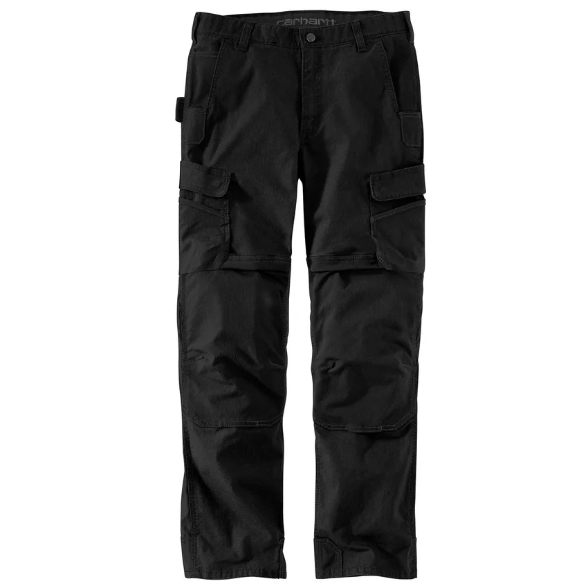 Relaxte, rechte cargo-broek met dubbele knieversteviging – Werkbroek