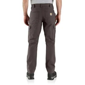Relaxte, rechte cargo-broek met ripstop en dubbele knieversterking – werkbroek