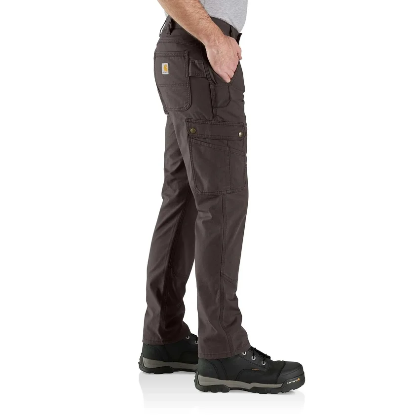 Relaxte, rechte cargo-broek met ripstop en dubbele knieversterking – werkbroek