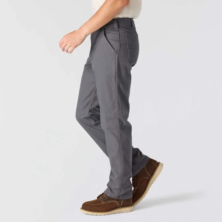 Relaxte, rechte Rigby-broek van gevoerd canvas - Werkbroek