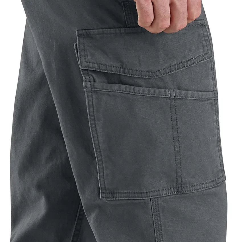 Relaxte, rechte Rigby-cargobroek van canvas - Werkbroek