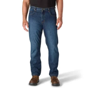 Relaxte, rechte werkjeans voor heren