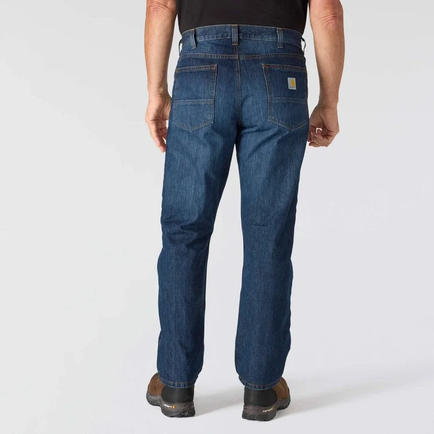 Relaxte, rechte werkjeans voor heren