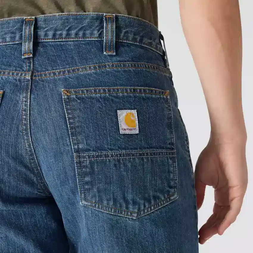 Relaxte, rechte werkjeans voor heren