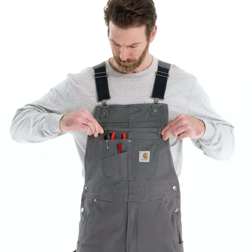 Rigby canvas-overall voor heren met relaxte pasvorm