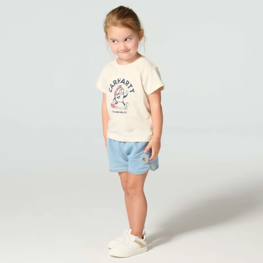 Rosie T-shirt met korte armstukken voor meisjes (kind/peuter/jeugd)
