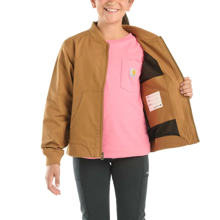 Rugged Flex®-canvasjas met lange armstukken voor meisjes (kinderen/jeugd)