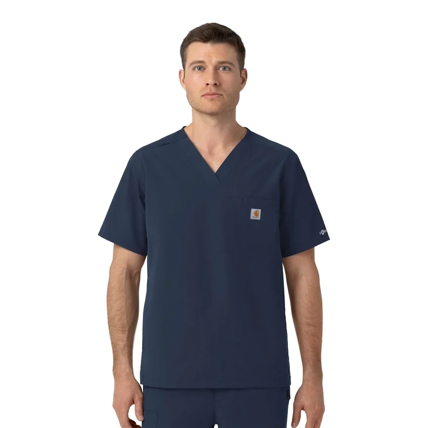 Rugged Flex Fld Ripstop-scrubtop met V-hals