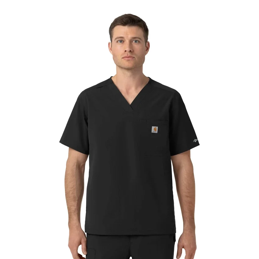 Rugged Flex Fld Ripstop-scrubtop met V-hals