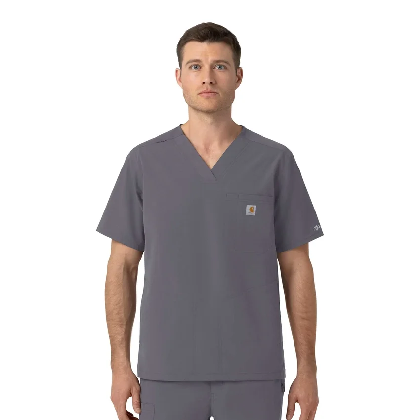 Rugged Flex Fld Ripstop-scrubtop met V-hals