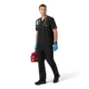 Rugged Flex Fld Ripstop-scrubtop met V-hals