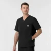 Rugged Flex Fld Ripstop-scrubtop met V-hals