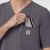 Rugged Flex Fld Ripstop-scrubtop met V-hals