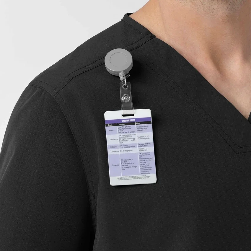 Rugged Flex Fld Ripstop-scrubtop met V-hals