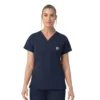 Rugged Flex Fld-scrubtop met V-hals voor dames