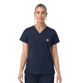 Rugged Flex Fld-scrubtop met V-hals voor dames